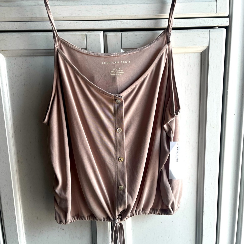 American eagle, new with tags, light pink tank size M